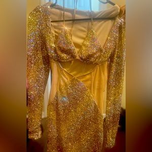 Gold Shimmery Dress!